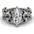 Marquise Diamond Golden Leaf Bridal Set - Julieta No. 33