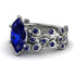 Marquise Sapphire Golden Leaf Bridal Set - Julieta No. 75 image 1