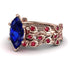 Marquise Sapphire Golden Leaf Bridal Set - Julieta No. 59 image 1