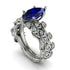 Marquise Sapphire Golden Leaf Bridal Set - Julieta No. 15 image 3