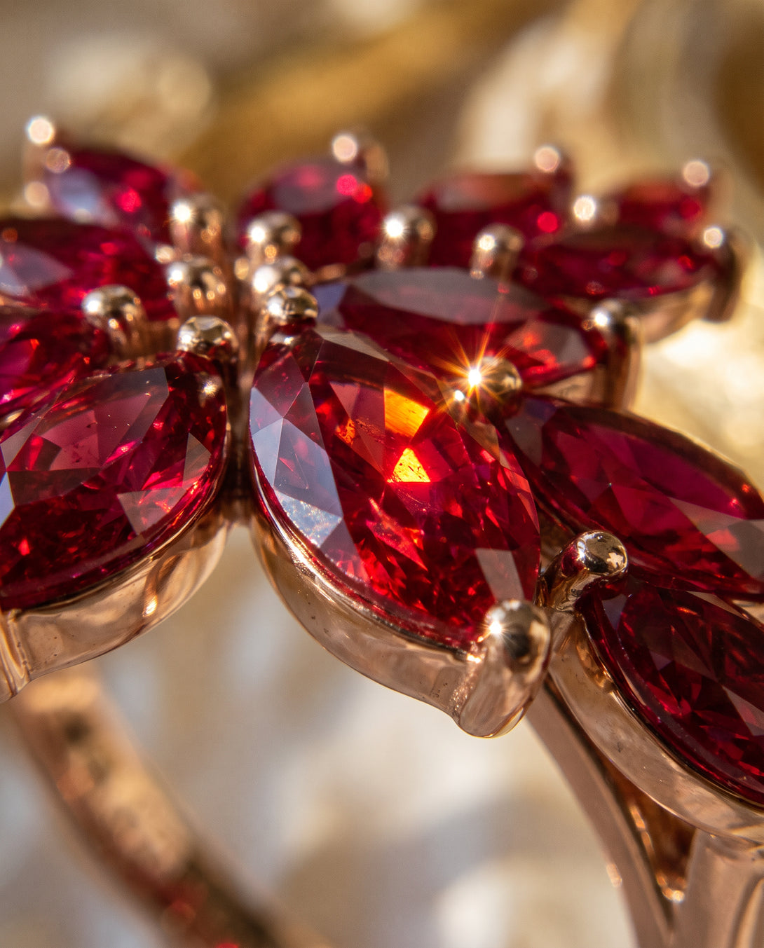 Marquise Shape Ruby Galmorious Ring - Melanie No. 11