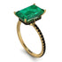 Arthur's Custom Hidden Halo Emerald Cut Emerald Engagement Ring - Melodi No. 3600