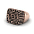 Black Diamond Men's Geometric Grid Ring - Pat No. 8