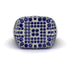 Sapphire Men's Geometric Grid Ring - Pat No. 15 image 3