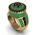 Round Black Diamond Mens Luxury Ring - Chris No. 22 image 1