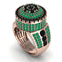 Round Black Diamond Mens Luxury Ring - Chris No. 23 image 1