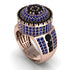 Round Black Diamond Mens Luxury Ring - Chris No. 68 image 1