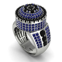 Round Black Diamond Mens Luxury Ring - Chris No. 69 image 1