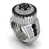 Round Black Diamond Mens Luxury Ring - Chris No. 9 image 1