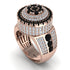 Round Black Diamond Mens Luxury Ring - Chris No. 8