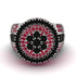 Round Black Diamond Mens Luxury Ring - Chris No. 54