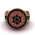 Round Black Diamond Mens Luxury Ring - Chris No. 52 image 2