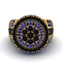 Round Black Diamond Mens Luxury Ring - Chris No. 67 image 2