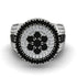 Round Black Diamond Mens Luxury Ring - Chris No. 9