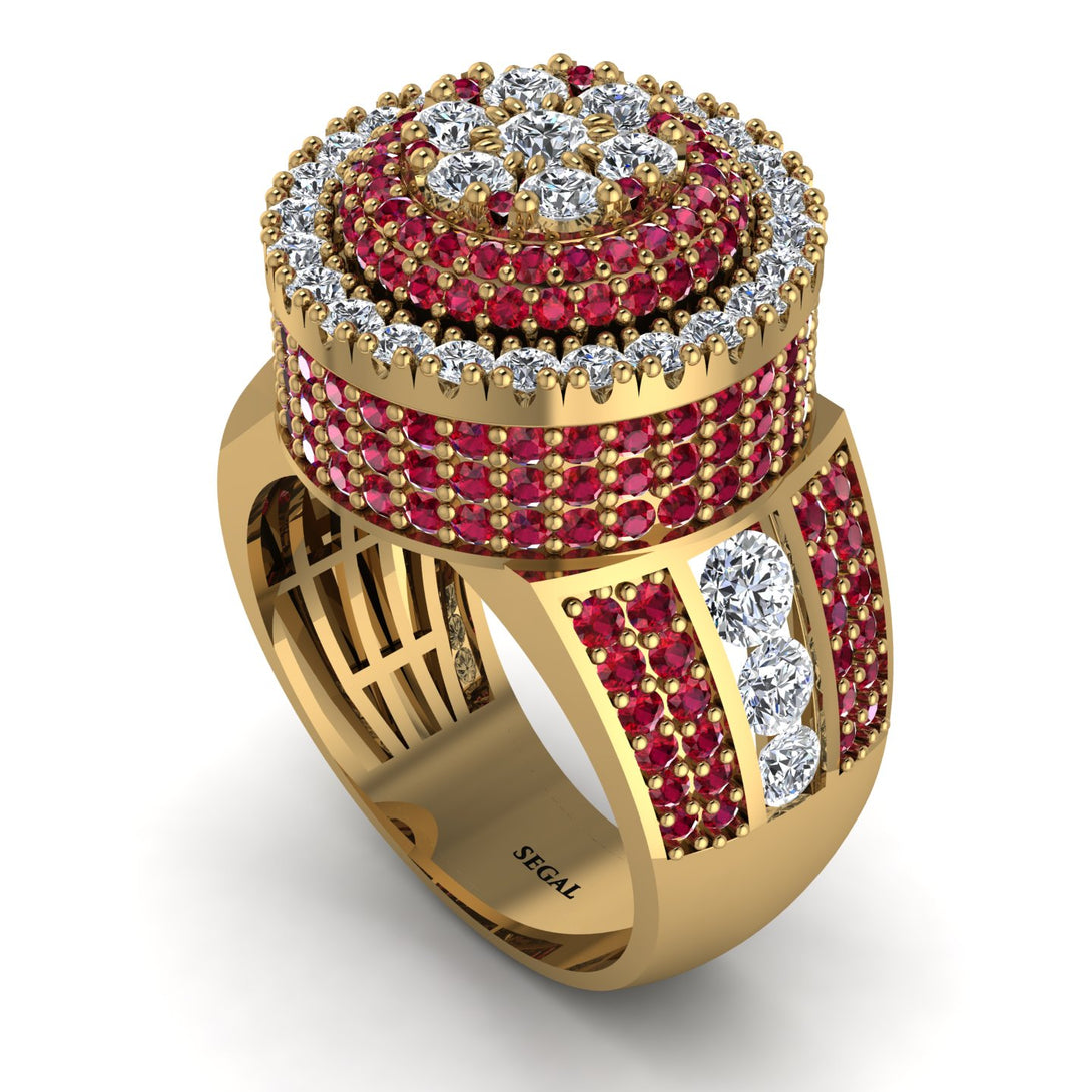Round Diamond Mens Luxury Ring - Chris No. 46