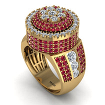 Round Diamond Mens Luxury Ring - Chris No. 46 image 1