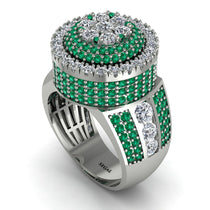 Round Diamond Mens Luxury Ring - Chris No. 18 image 1