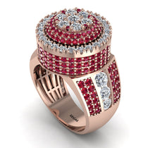 Round Diamond Mens Luxury Ring - Chris No. 47 image 1