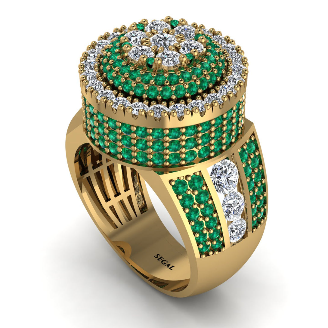 Round Diamond Mens Luxury Ring - Chris No. 16