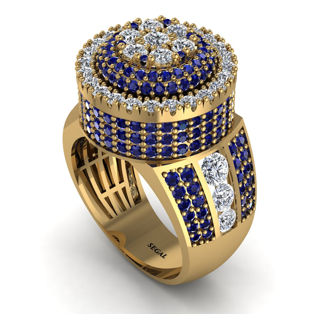 Round Diamond Mens Luxury Ring - Chris No. 61