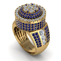 Round Diamond Mens Luxury Ring - Chris No. 61 image 1