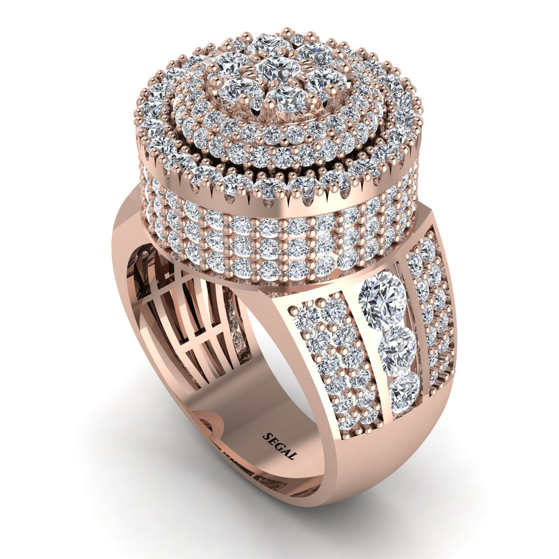 Round Diamond Mens Luxury Ring - Chris No. 2
