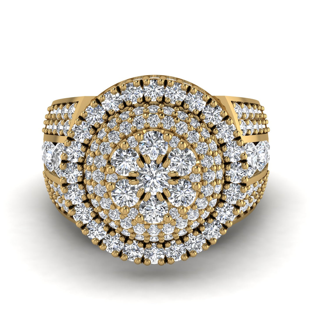 Round Diamond Mens Luxury Ring - Chris No. 1