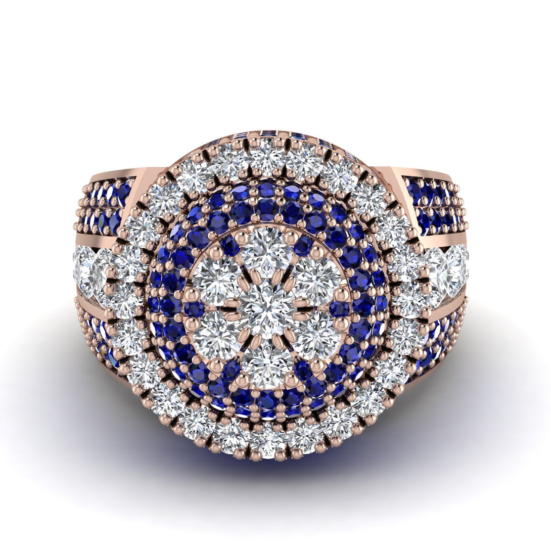Round Diamond Mens Luxury Ring - Chris No. 62