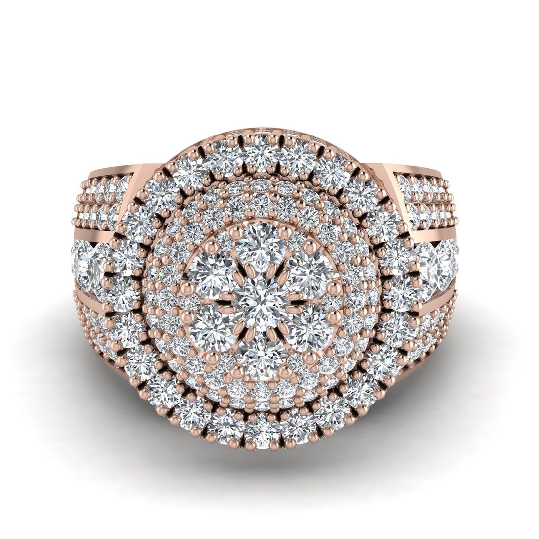 Round Diamond Mens Luxury Ring - Chris No. 2