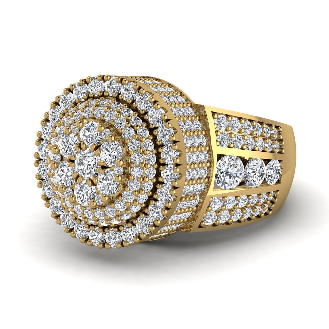 Round Diamond Mens Luxury Ring - Chris No. 1
