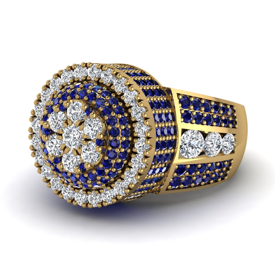Round Diamond Mens Luxury Ring - Chris No. 61