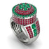Round Emerald Mens Luxury Ring - Chris No. 51 image 1