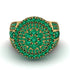 Round Emerald Mens Luxury Ring - Chris No. 19 image 2