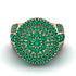 Round Emerald Mens Luxury Ring - Chris No. 20 image 2