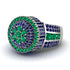 Round Emerald Mens Luxury Ring - Chris No. 66 image 3