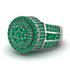 Round Emerald Mens Luxury Ring - Chris No. 21 image 3