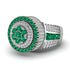 Round Emerald Mens Luxury Ring - Chris No. 6