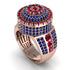 Round Ruby Mens Luxury Ring - Chris No. 71 image 1