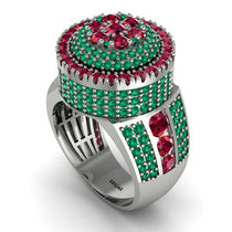 Round Ruby Mens Luxury Ring - Chris No. 27 image 1