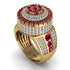 Round Ruby Mens Luxury Ring - Chris No. 10 image 1