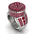 Round Ruby Mens Luxury Ring - Chris No. 57