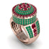 Round Ruby Mens Luxury Ring - Chris No. 26 image 1