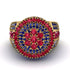 Round Ruby Mens Luxury Ring - Chris No. 70 image 2