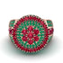 Round Ruby Mens Luxury Ring - Chris No. 26 image 2