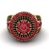 Round Ruby Mens Luxury Ring - Chris No. 40