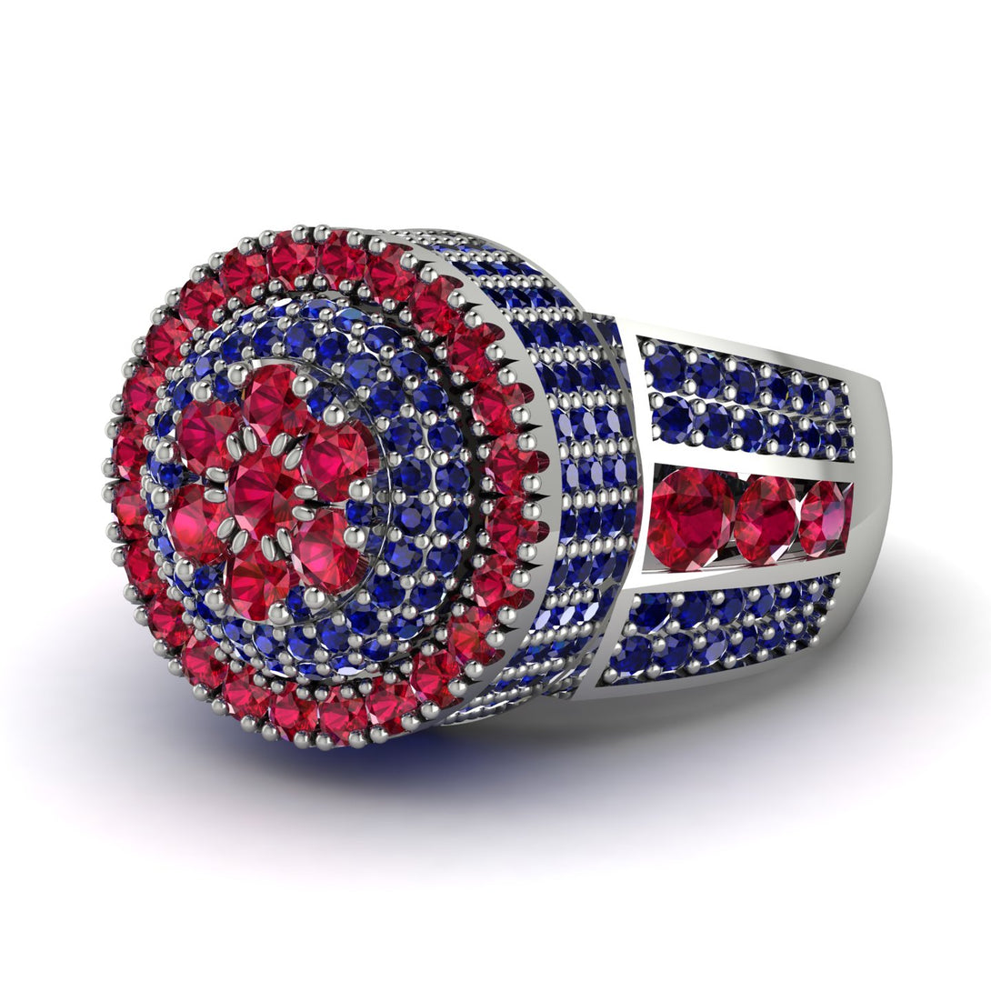 Round Ruby Mens Luxury Ring - Chris No. 72