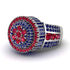 Round Ruby Mens Luxury Ring - Chris No. 72 image 3
