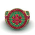 Round Ruby Mens Luxury Ring - Chris No. 25 image 2