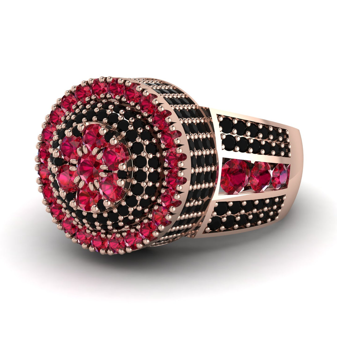 Round Ruby Mens Luxury Ring - Chris No. 41
