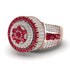 Round Ruby Mens Luxury Ring - Chris No. 11